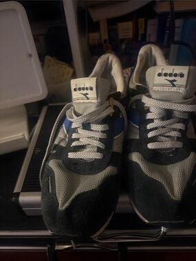 Diadora Men’s Sneakers in Black, Gray & Blue